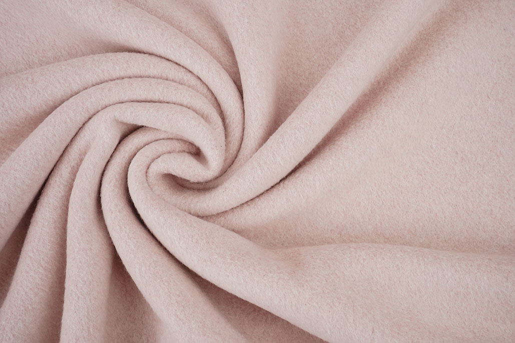 Katoenen Fleece Rose Melange