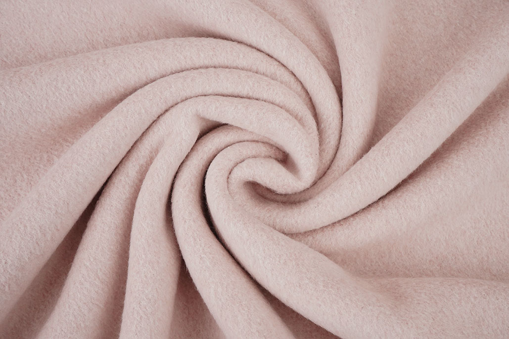Katoenen Fleece Rose Melange