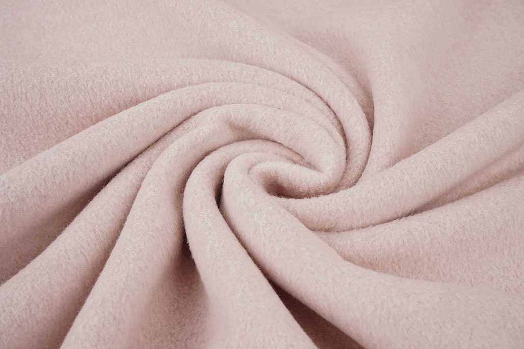 Katoenen Fleece Rose Melange