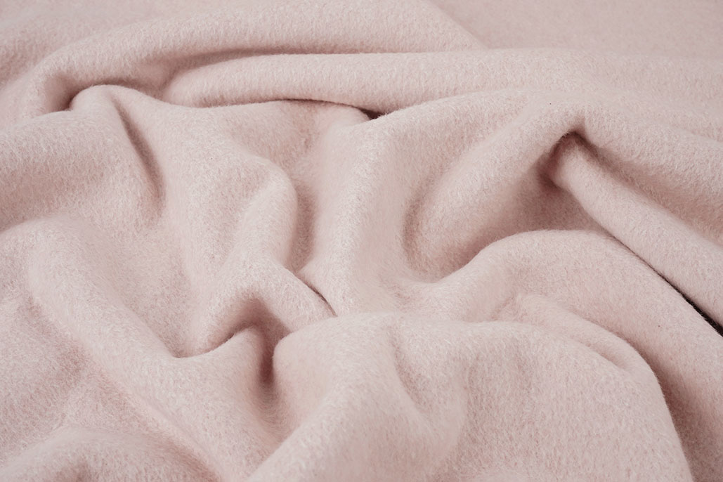 Katoenen Fleece Rose Melange