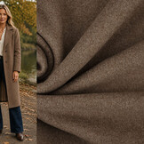 Cotton Fleece Brown Melange