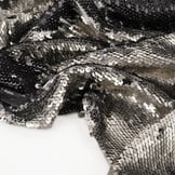 Reversible Sequins on Mesh on Mesh Matte Grey-Anthracite