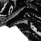 Reversible Sequin Fabric Black - Black