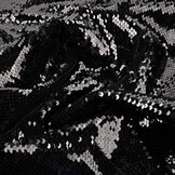 Reversible Sequin Fabric Black - Black