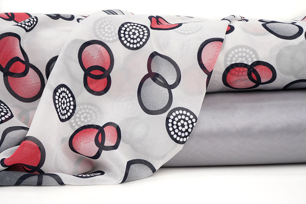 Chiffon Printed Lavina White