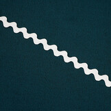 ZigZagband Lurex 8mm Wit