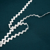 ZigZagband Lurex 8mm White