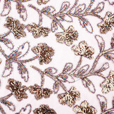 Mesh Embroidered Sequins Maharani Aubergine