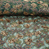 Mesh Embroidered Sequins Maharani Green