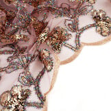 Mesh Embroidered Sequins Maharani Pink