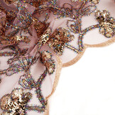 Mesh Geborduurd Pailletten Maharani Roze