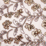 Mesh Geborduurd Pailletten Maharani Roze