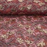 Mesh Embroidered Sequins Maharani Bordeaux