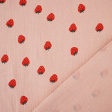 Double Gauze Strawberry Old Pink
