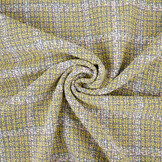Woven Woolen Fabric Check Sorella Yellow