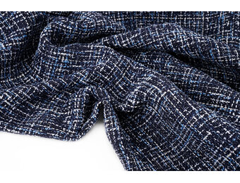Bouclé Sjanelli Orlena Marine Blauw