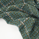 Woven Woolen Fabric Check Ravella Aqua