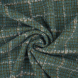 Woven Woolen Fabric Check Ravella Aqua