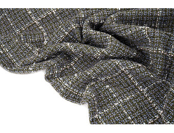 Woven Woolen Fabric Check Ravella Lilac