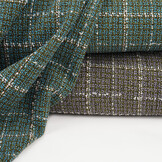 Woven Woolen Fabric Check Ravella Aqua