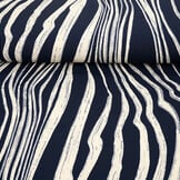 Fijne Crêpe Novara Marine Blauw
