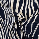 Fijne Crêpe Novara Marine Blauw