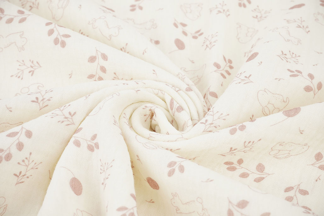 Double Gauze Bunny Meadow