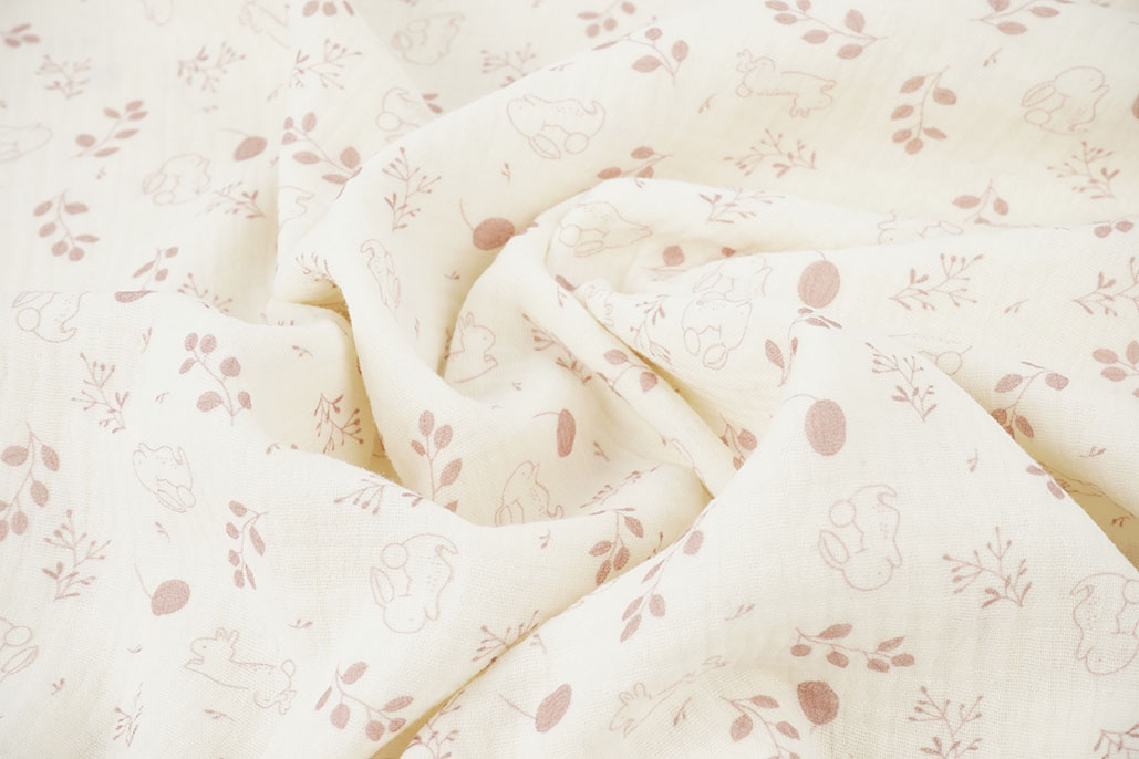 Double Gauze Bunny Meadow