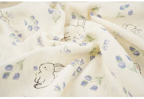 Double Gauze Bunny Bluebell