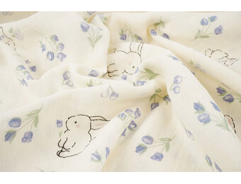 Double Gauze Bunny Bluebell