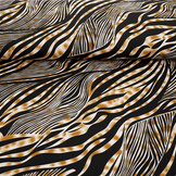 Fine Crêpe Zebora Black - Light Brwon