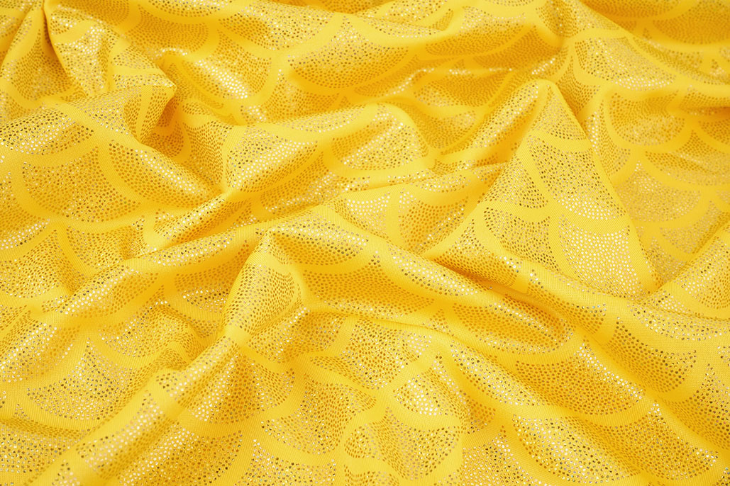 Folienjersey Mermaid Fantasy Gelb
