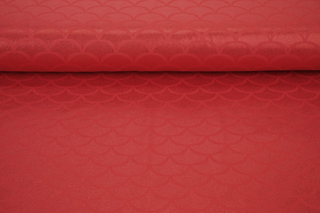 Lamé Mermaid Fantasy Rood