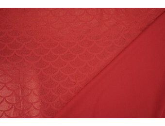 Folienjersey Mermaid Fantasy Rot