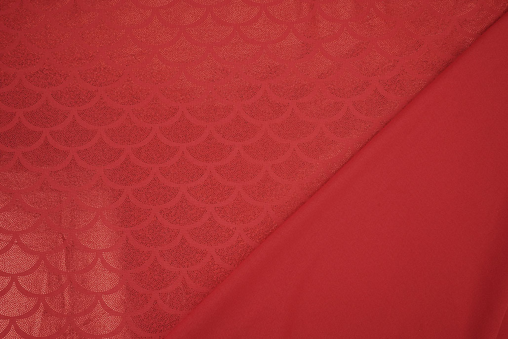 Folienjersey Mermaid Fantasy Rot