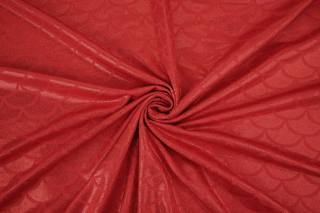 Folienjersey Mermaid Fantasy Rot