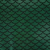Lamé Mermaid Fantasy Groen op Zwart