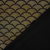 Lamé Mermaid Fantasy Gold on Black