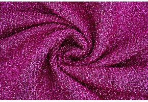 Knitted Glitter Metallic Purplish-Pink