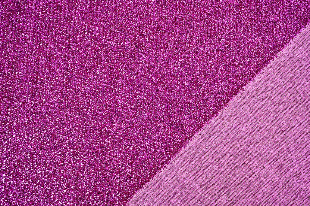 Knitted Glitter Metallic Purperroze