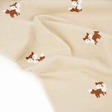 Baumwolljersey Füchse Beige