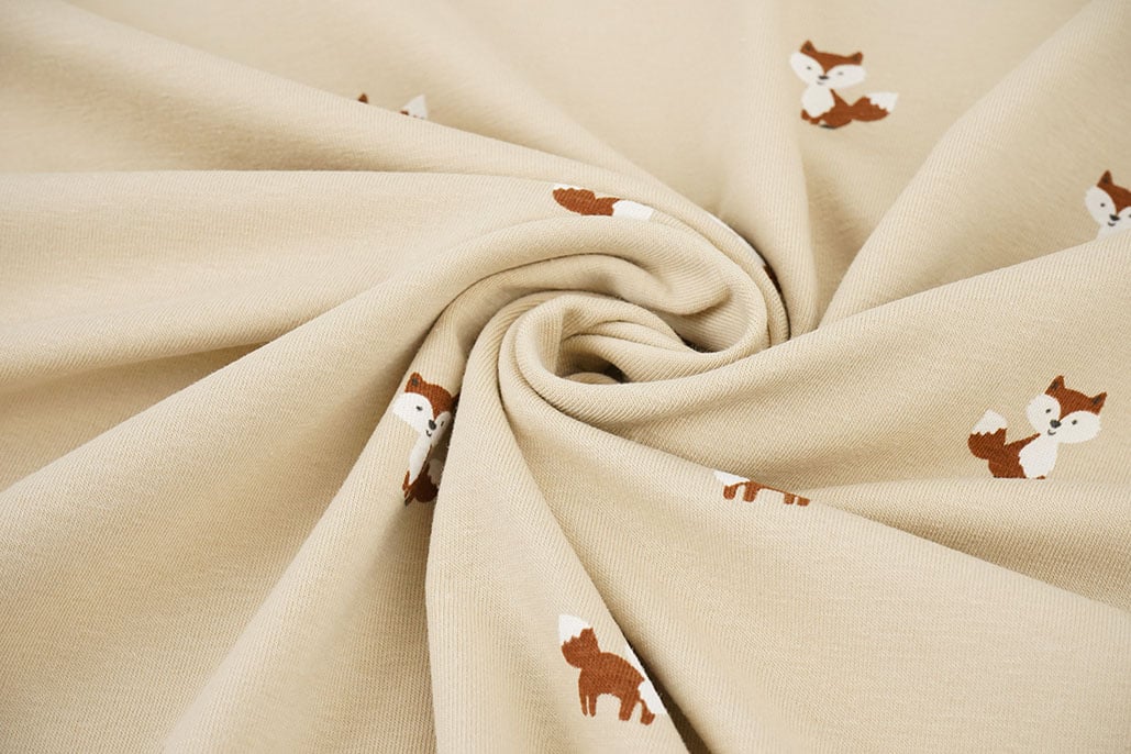 Baumwolljersey Füchse Beige