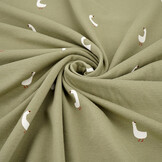 Cotton Jersey Goose Olive Green