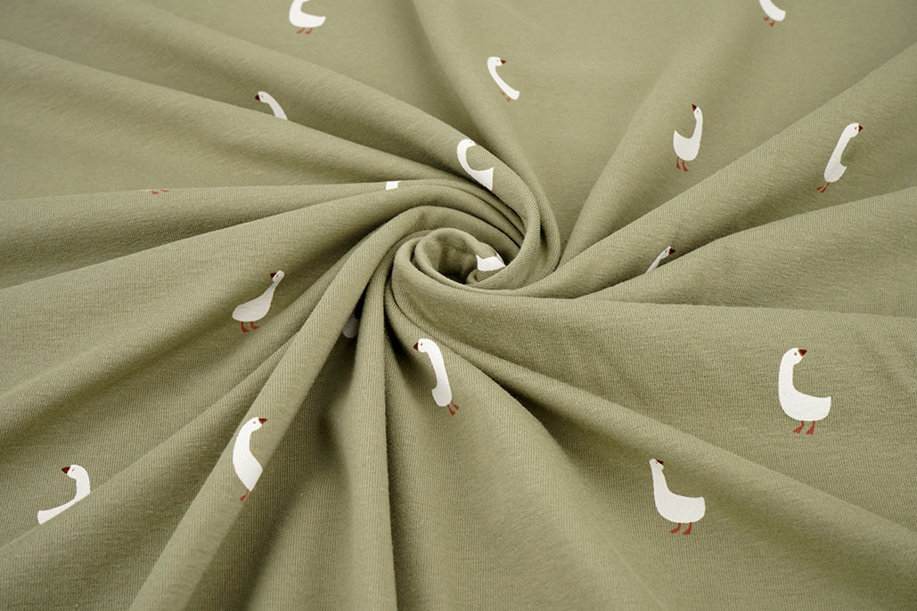 Cotton Jersey Goose Olive Green