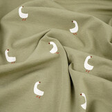 Cotton Jersey Goose Olive Green