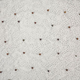 Fijne Glitter Tule met  Parels Zwart