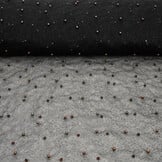 Fijne Glitter Tule met  Parels Zwart