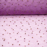 Fine Glitter Tulle with Pearls Purple