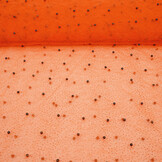Feiner Glitzer Tüll mit Perlen Orange