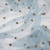 Fine Glitter Tulle with Pearls Jeans